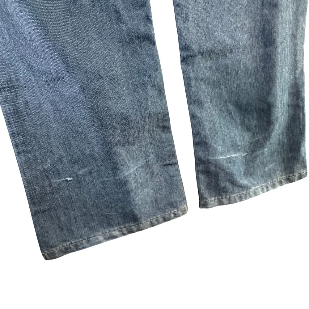 True Religion Zach Straight Leg Jeans Mens 42‎ Blue Y2K Streetwear Grunge Baggy